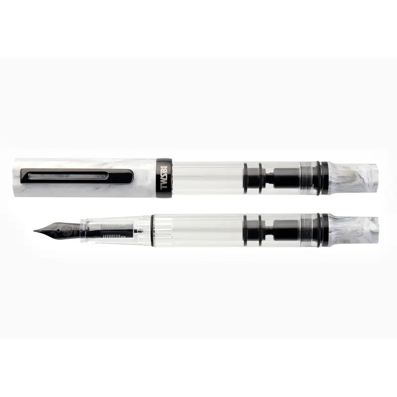 TWSBI Eco Carrara and onyx fountain pen
