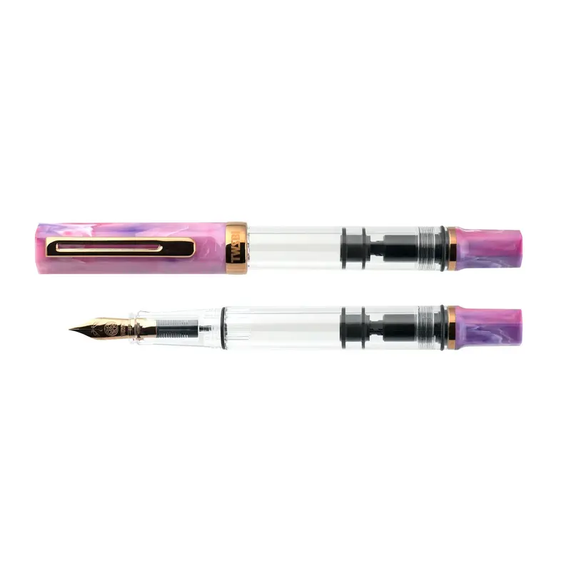 TWSBI Eco Fluorite Purple with Bronze fountain pen