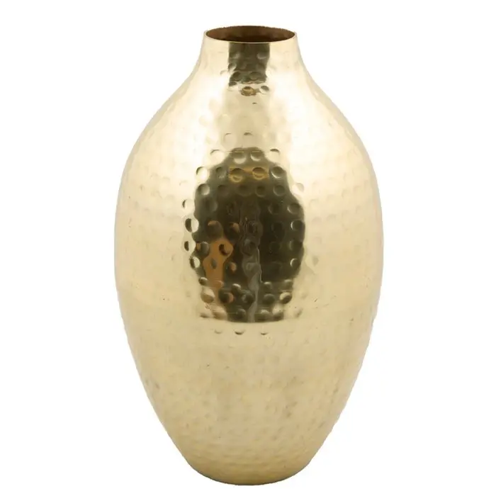 Vaas Aosta - Metaal Goud - H42 cm