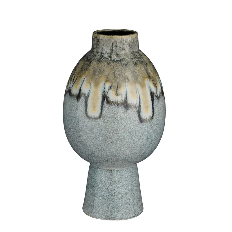 Vaas Helma - Keramiek Blauw - H38 cm