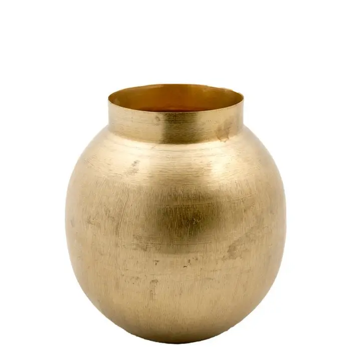 Vaas Stan - Metaal Goud - H21 cm