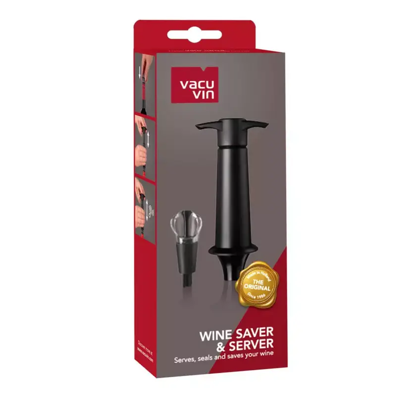 Vacu Vin Wine Saver & Server (1 Pump. 1 Server-Stopper) Box
