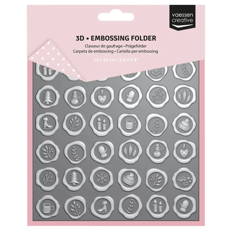Vaessen Creative - Christmas Wax Seals Embossing Folder