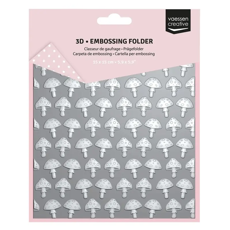 Vaessen Creative - Mushroom Pattern Embossing Folder