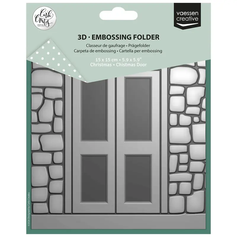 Vaessen - Embossing Folder Christmas Door