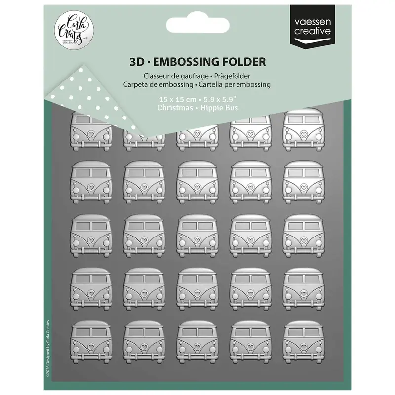 Vaessen - Embossing Folder Christmas Hippie Bus
