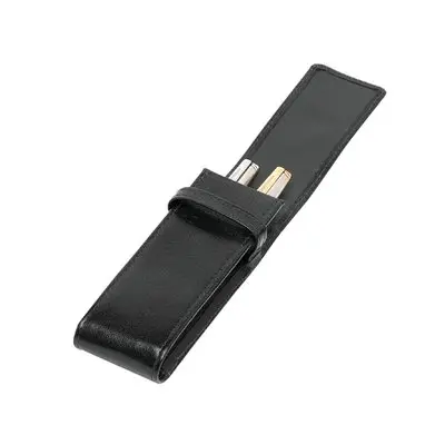 Van der Spek Luigi Raphael pen etui tweedelig buffelleer zwart