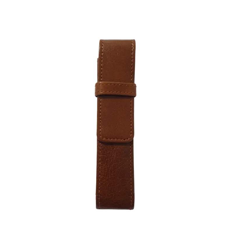 Verona Pen Etui ééndelig Buffelleer Bruin