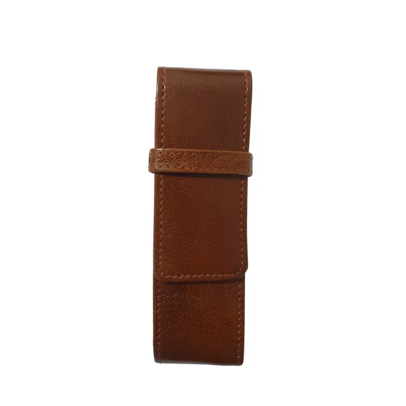 Verona Pen Etui tweedelig Buffelleer Bruin