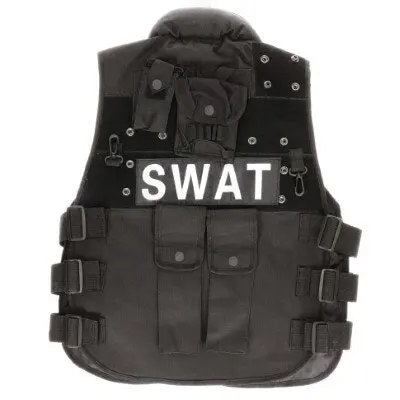 Vest SWAT zwart maat L