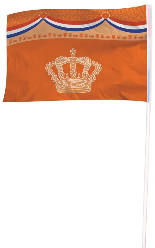 Vlag Oranje kroon 100 x150 cm