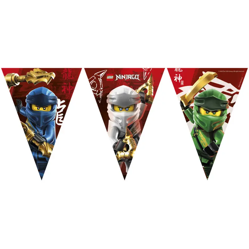 Vlaggenlijn Lego Ninjago papier 2,3m