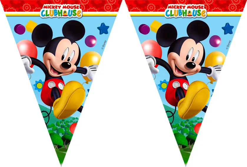 Vlaggenlijn Mickey 3m