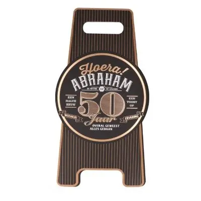 Vloerbord Abraham 50 jaar goud