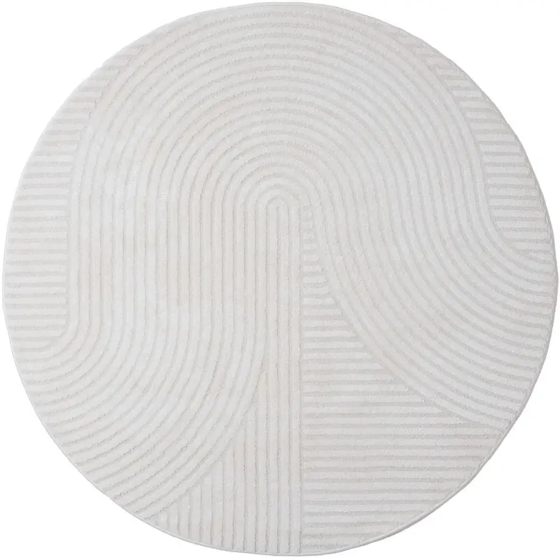 Vloerkleed Ella Cream Rond ø200 cm