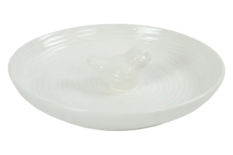 Vogelbad ro Cadee wit-L26B26H5CM