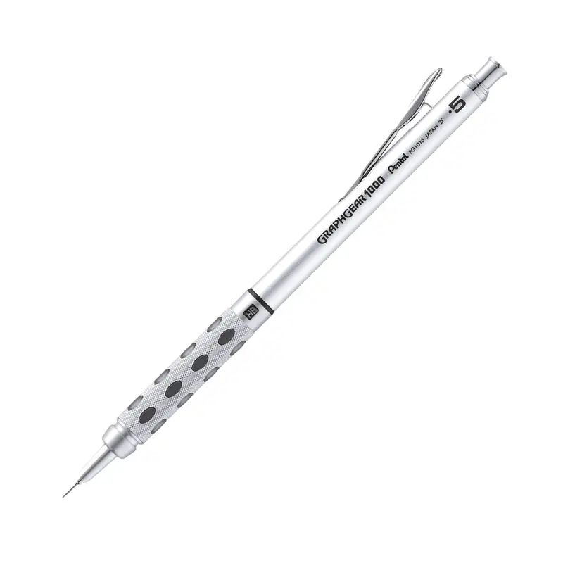 Vulpotlood Pentel PG1000 0.5mm Steel Grijs