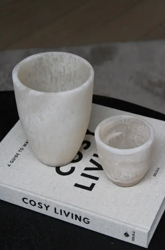 WAXINEHOUDER | MARBLE BEIGE | 2 FORMATEN
