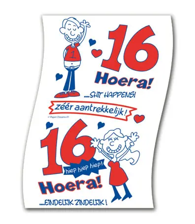 WC papier 16 jaar