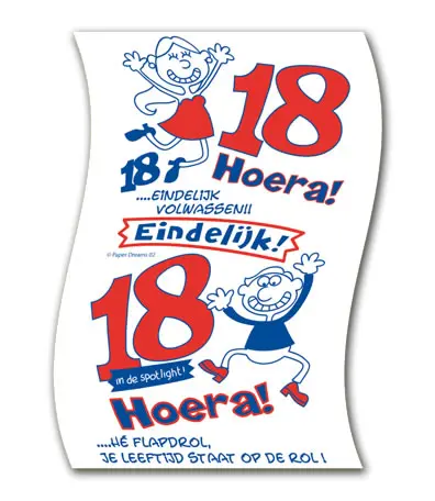WC papier 18 jaar