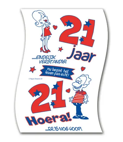 WC papier 21 jaar