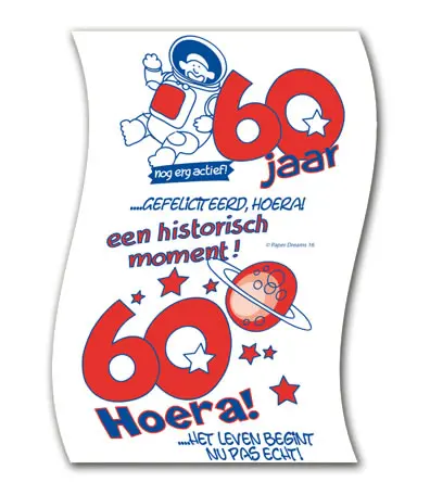 WC papier 60 jaar