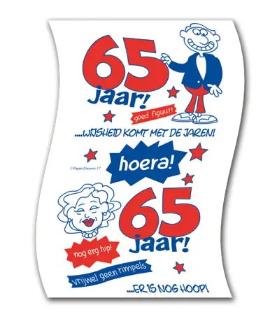 WC papier 65 jaar