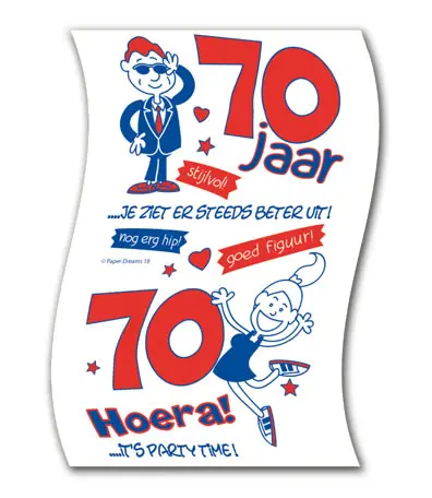 WC papier 70 jaar