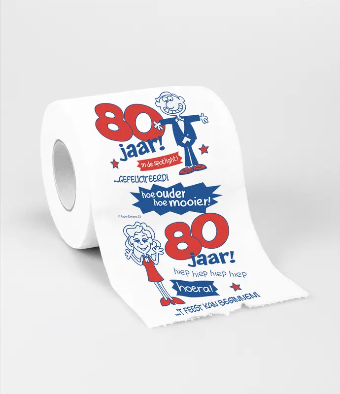 WC papier 80 jaar