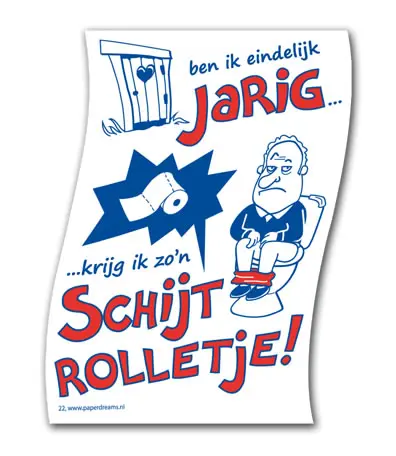 WC papier schijtrolletje