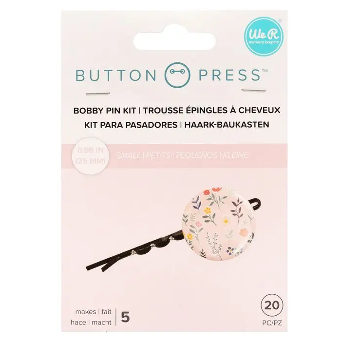 We R Makers - Button Press Bobby Pin Kit (25mm)