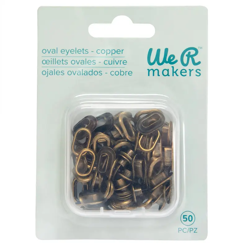 We R Makers - Crop-A-Dile Oval Eyelets Copper (50pcs)