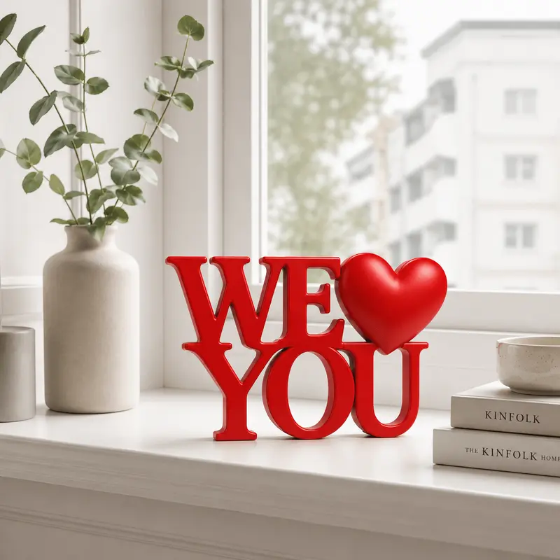 WE ♥ YOU decoratie