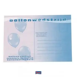 Wedstrijdkaartjes voor ballonnen 100st.