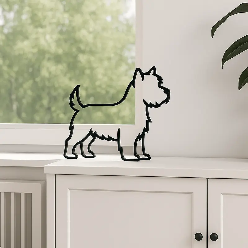 West Highland White Terrier (Westie) decoratie