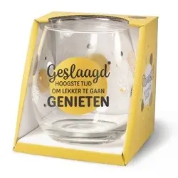 Wijn/waterglas - Geslaagd, genieten