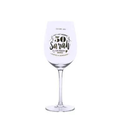Wijnglas Sarah Roségoud 50 jaar