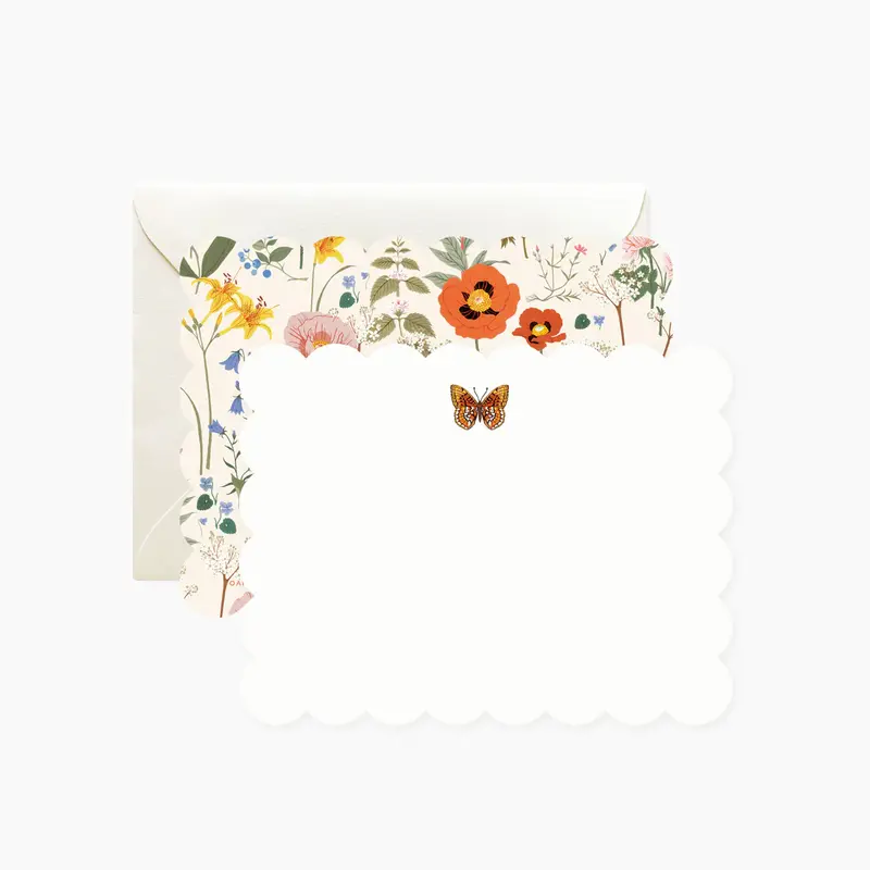 Wild Flowers notecard set van 4 by Botanica Paper co.
