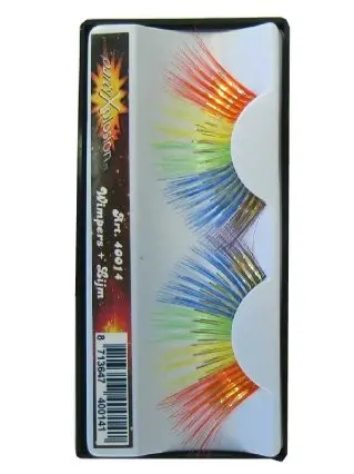 Wimpers multi color/regenboog lang