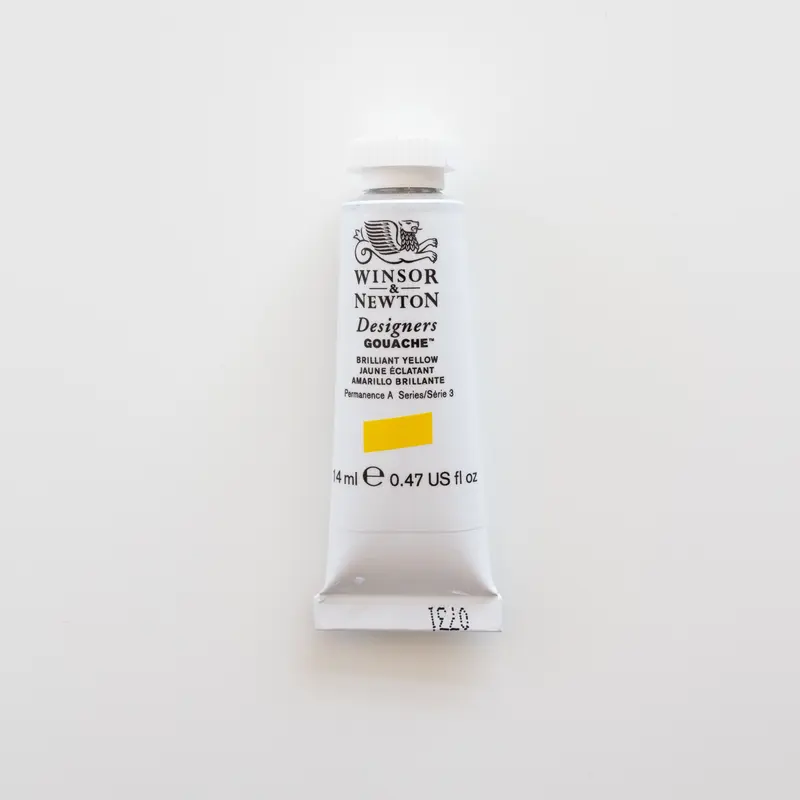 Winsor & Newton Designers Gouache 14ml Brilliant Yellow 3