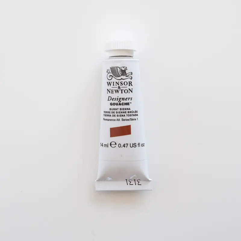 Winsor & Newton Designers Gouache 14ml Burnt Sienna 1