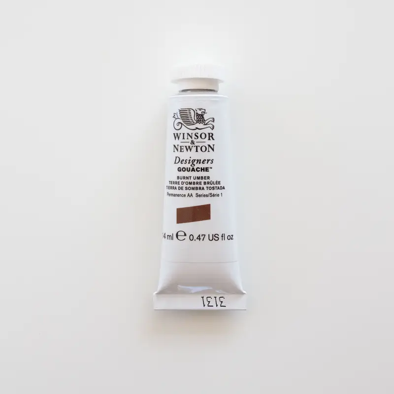 Winsor & Newton Designers Gouache 14ml Burnt Umber 1