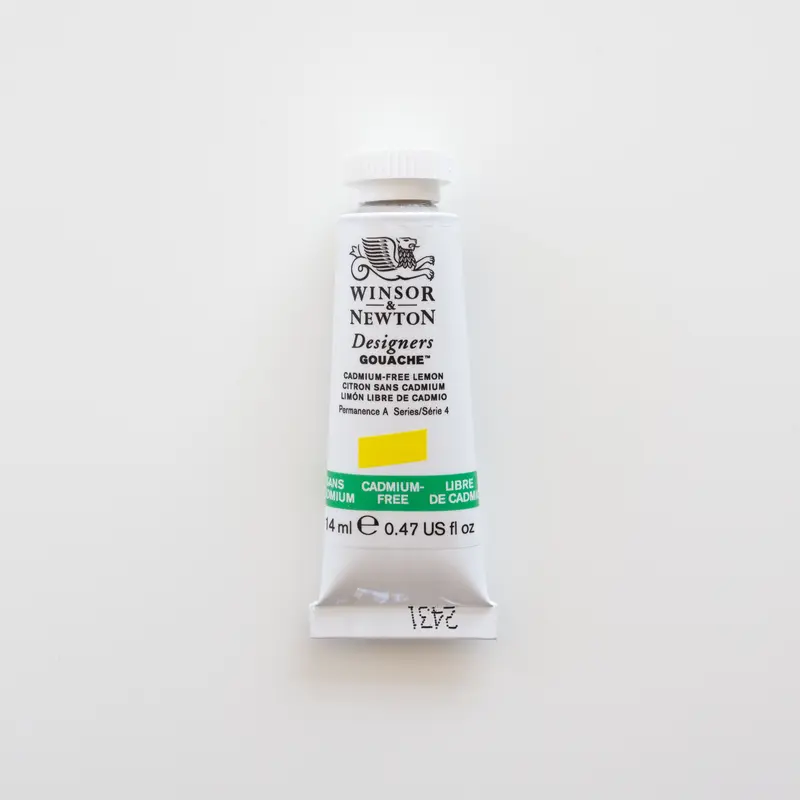 Winsor & Newton Designers Gouache 14ml Cadmium-Free Lemon 4