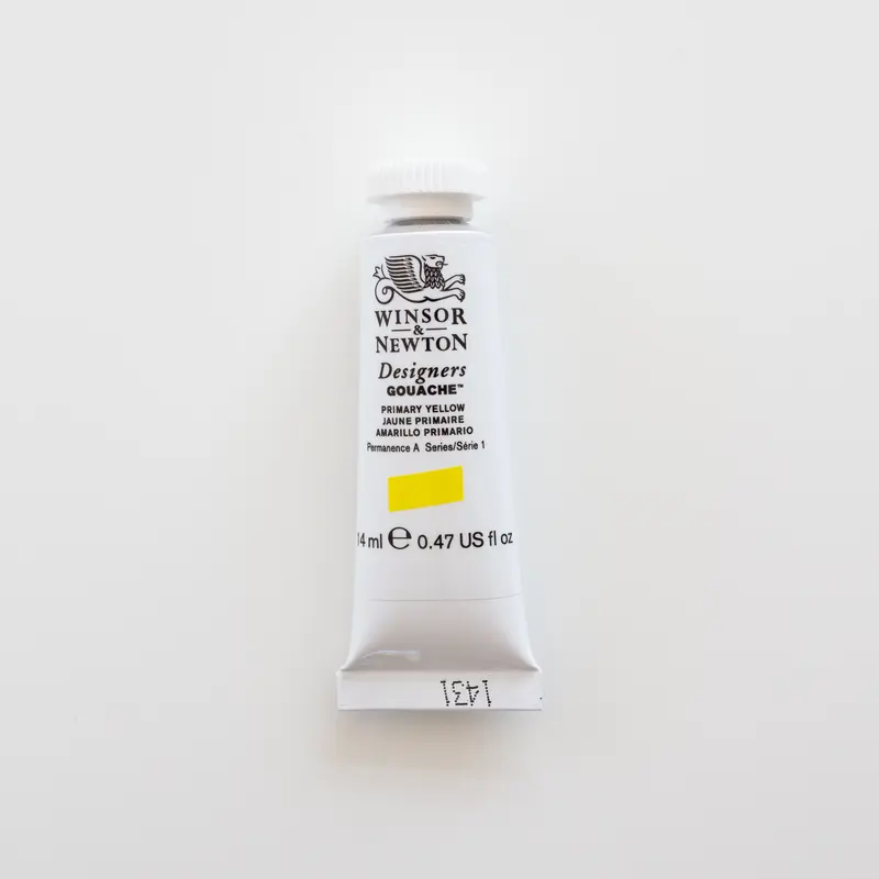 Winsor & Newton Designers Gouache 14ml Cadmium-Free Yellow Pale 4