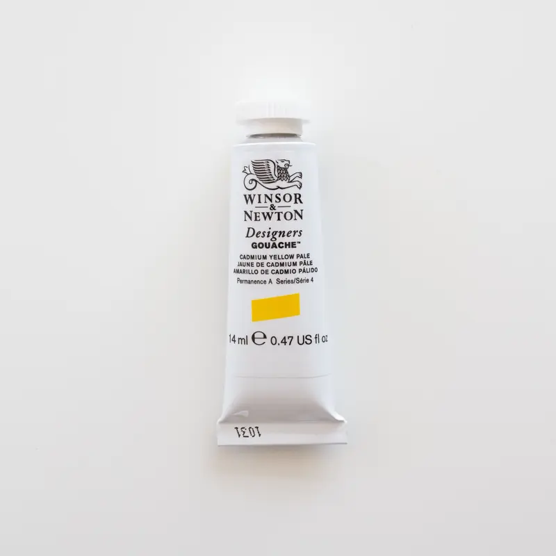 Winsor & Newton Designers Gouache 14ml Cadmium Yellow Pale 4