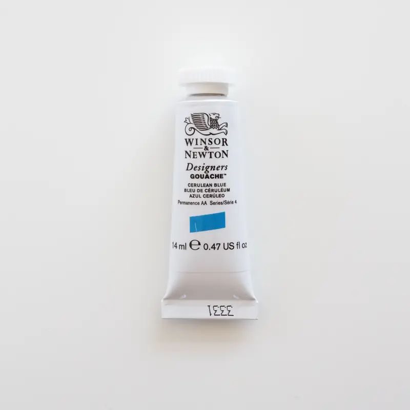 Winsor & Newton Designers Gouache 14ml Cerulean Blue 4