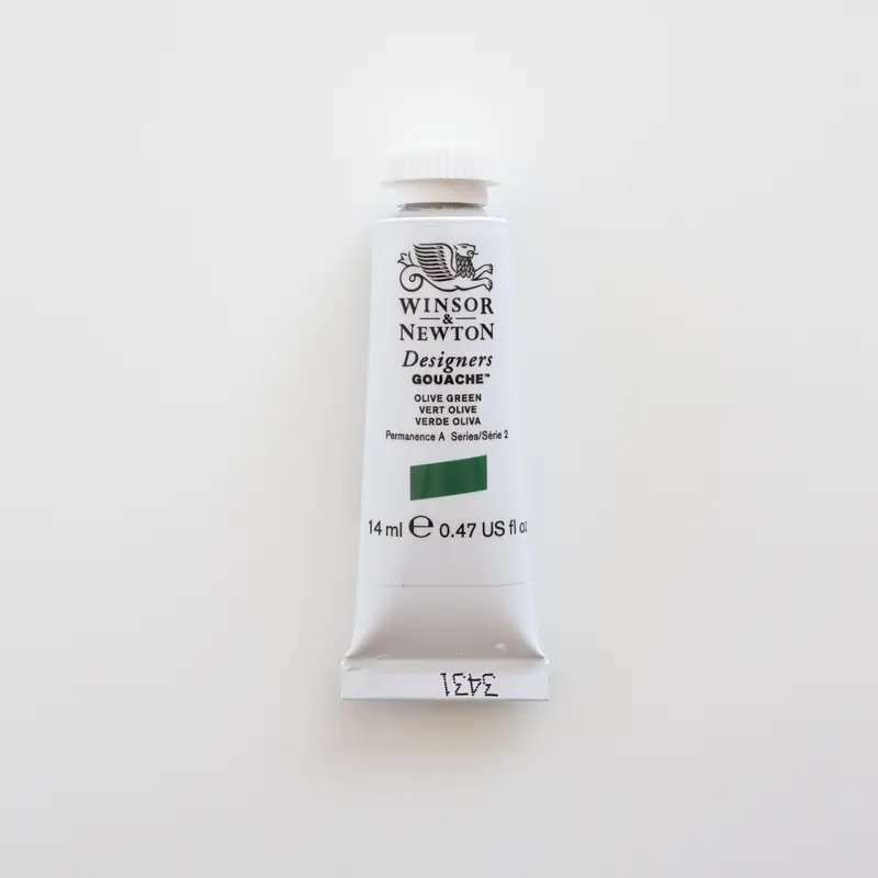 Winsor & Newton Designers Gouache 14ml Olive Green 2