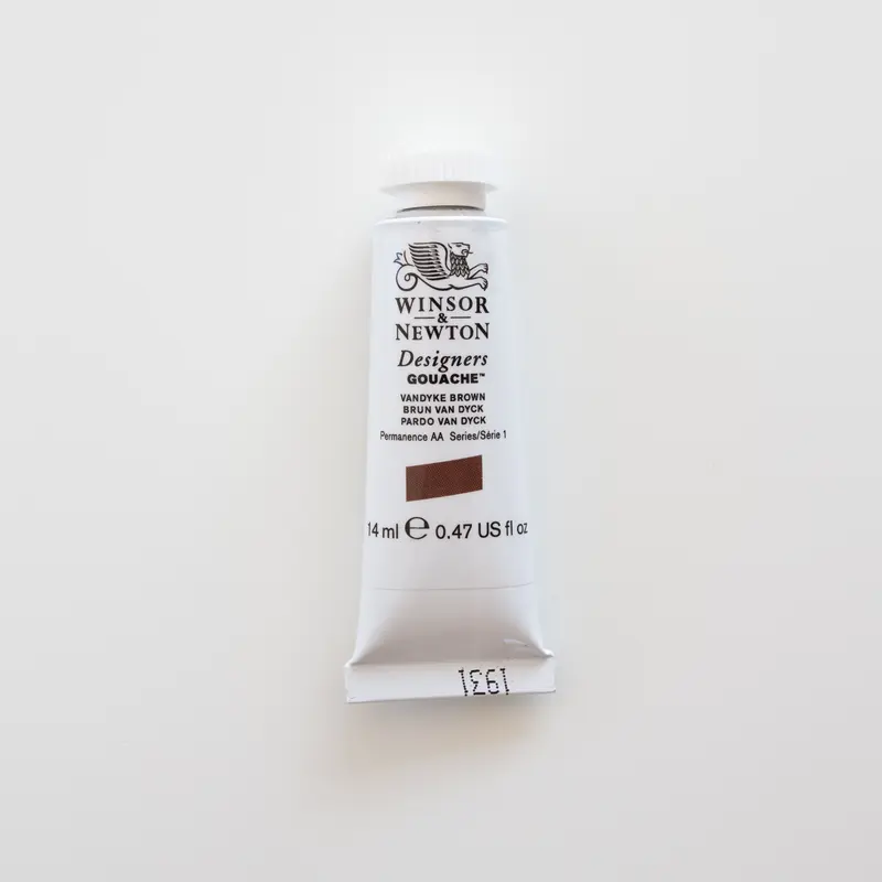 Winsor & Newton Designers Gouache 14ml van Dycke Brown 1