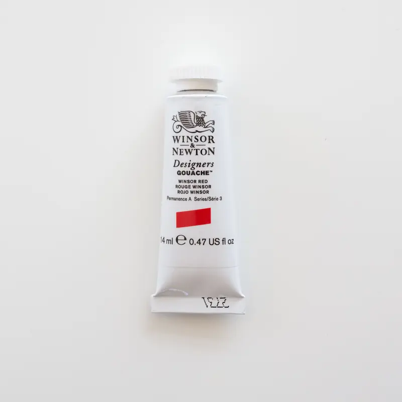 Winsor & Newton Designers Gouache 14ml Winsor Red 3