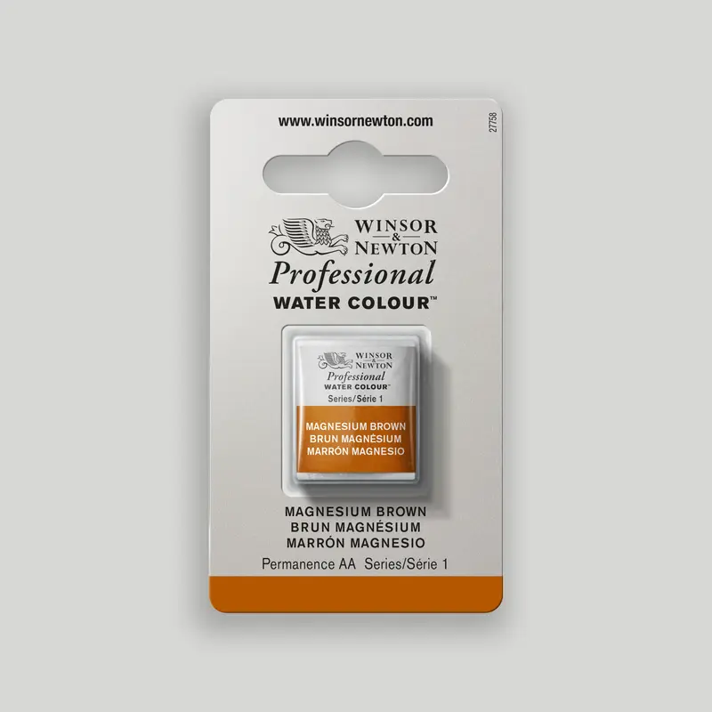 Winsor & Newton Professional Water Colour half pan Magnesium Brown 1